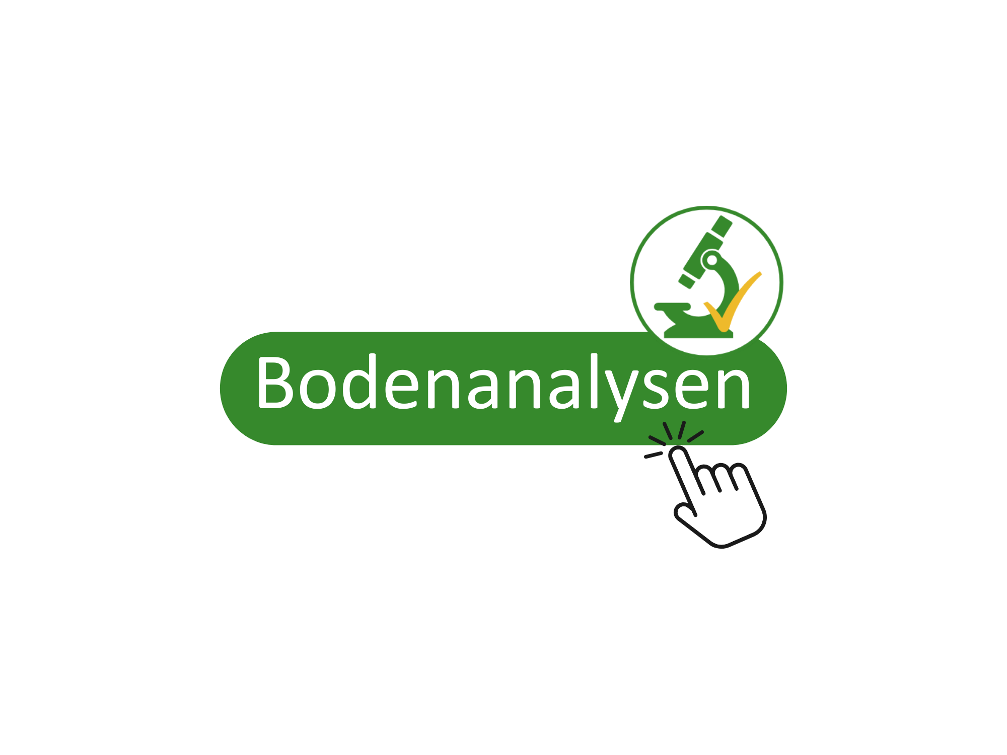 Ein Button, der zu den Bodenanalysen führt.